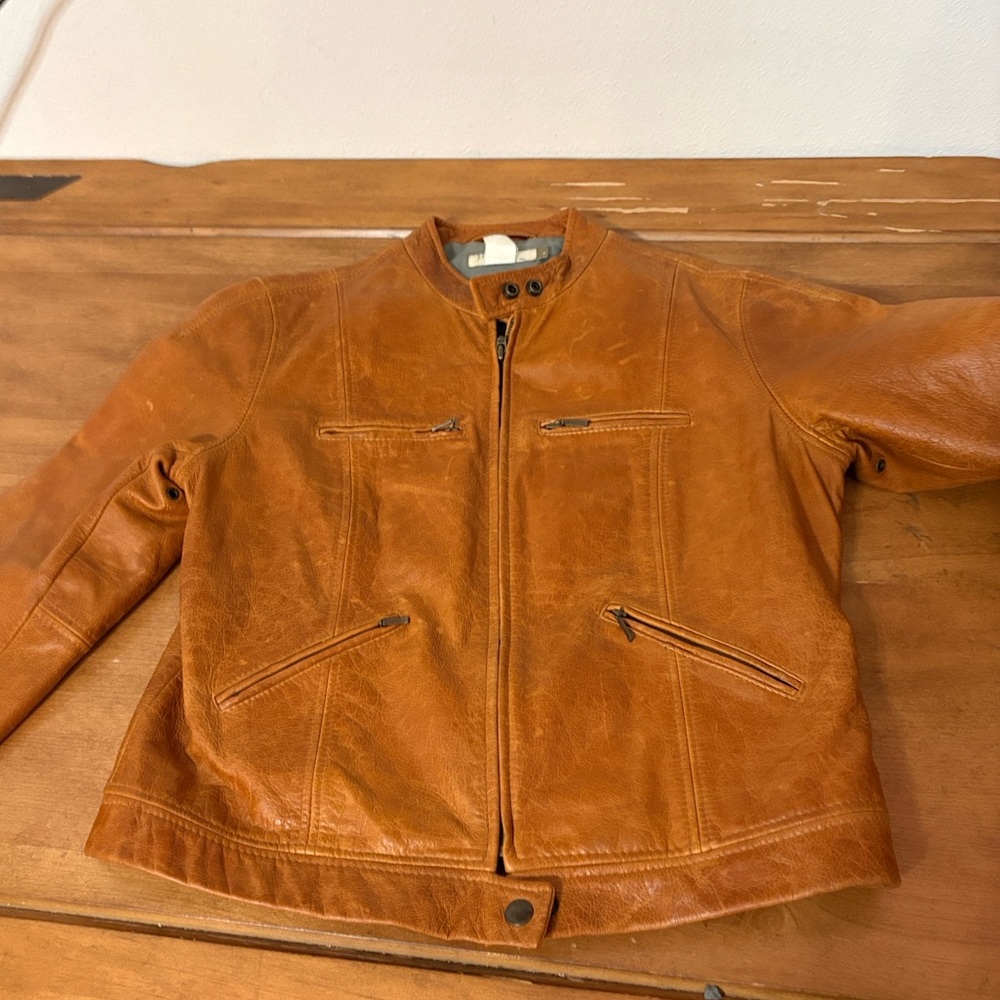 J. Crew Leather Bomber Jacket Size Small - Picture 13 of 13